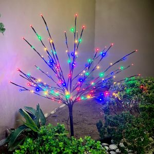 rafaga de luces decoración navideña